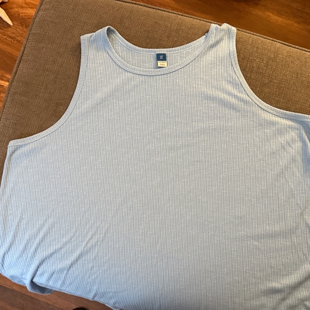 Old Navy Women's Light Blue Ribbed Tank Top